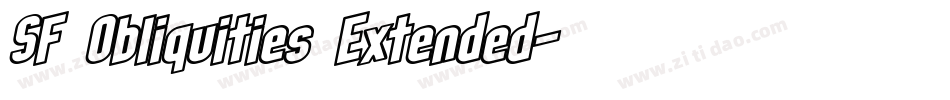 SF Obliquities Extended字体转换